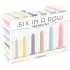 Six in a Row - dildotrenažöör komplekt - 6 tk - värviline
