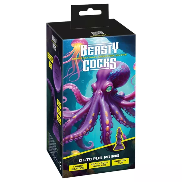 Beasty Cocks Octopus Prime - kaheksajala dildo - lilla