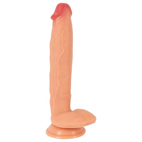 Realistixxx Tõeline Hiiglane - ekstra suur, munanditega dildo (naturaalne)