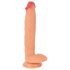 Realistixxx Tõeline Hiiglane - ekstra suur, munanditega dildo (naturaalne)