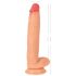 Realistixxx Tõeline Hiiglane - ekstra suur, munanditega dildo (naturaalne)