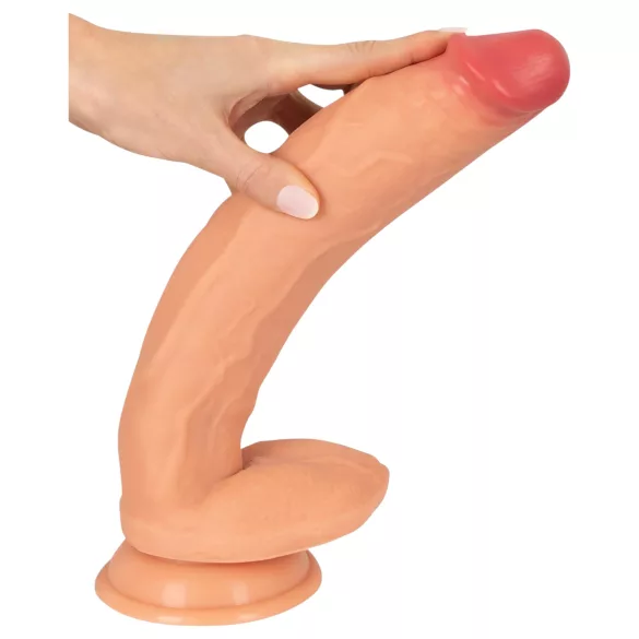 Realistixxx Real Giant - realistlik suur dildoga munanditega - naturaalne