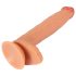 Realistixxx Tõeline Hiiglane - ekstra suur, munanditega dildo (naturaalne)