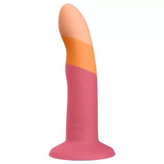 ROMP Dizi - silikoonist dildo - painduv - roosa-oranž