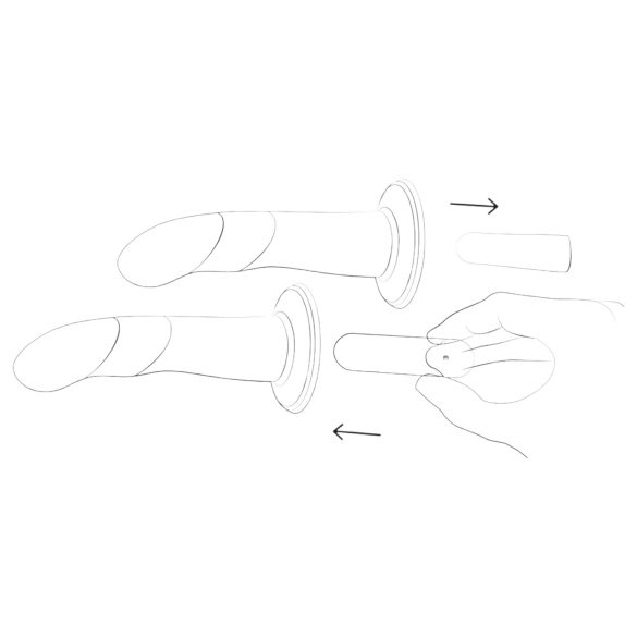 ROMP Piccolo - silikoonist dildo - painduv - sinine/lilla