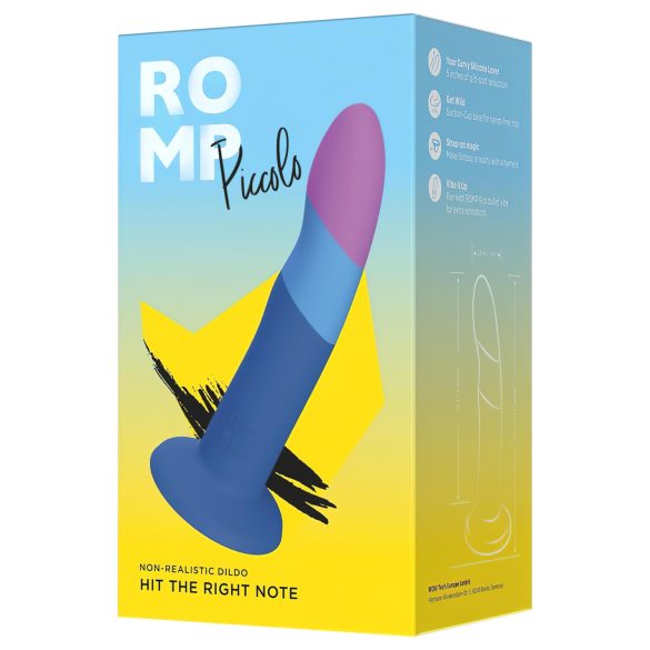 ROMP Piccolo - silikoonist dildo - painduv - sinine/lilla