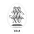 TENGA Egg Gear Strong - masturbaatori komplekt (6tk)