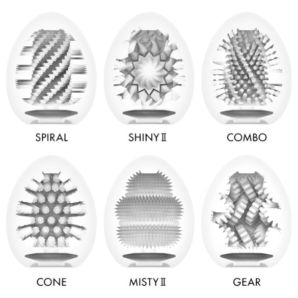 TENGA - munavibraatorite komplekt - tugev stimulatsioon - 6 tk