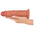 Realistixxx – elutru, topeltkihiline dildo (naturaalne)