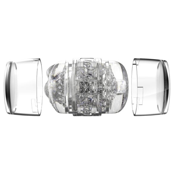 Fleshlight Quickshot Stoya - kompakt masturbaator - läbipaistev