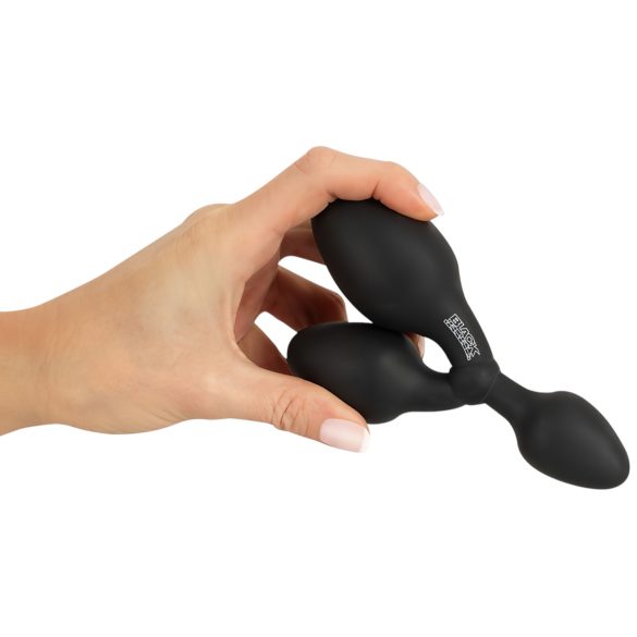 Black Velvets - kolmekordne anaalitapp - must