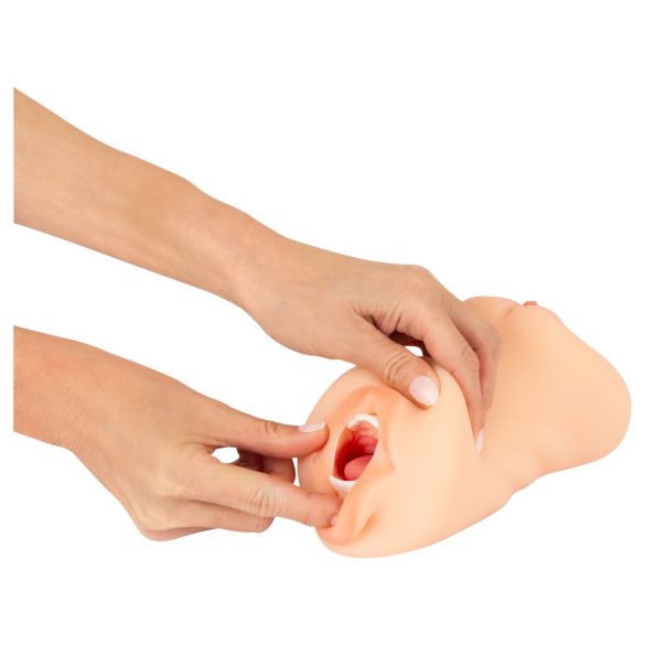 Nature Skin - masturbaator tupe ja suu avaga - naturaalne