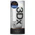 TENGA 3Dx Flow - lainelise mustriga masturbaator (valge)
