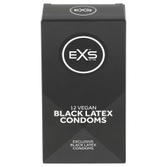 EXS Black - lateks kondoomid - must - 12 tk