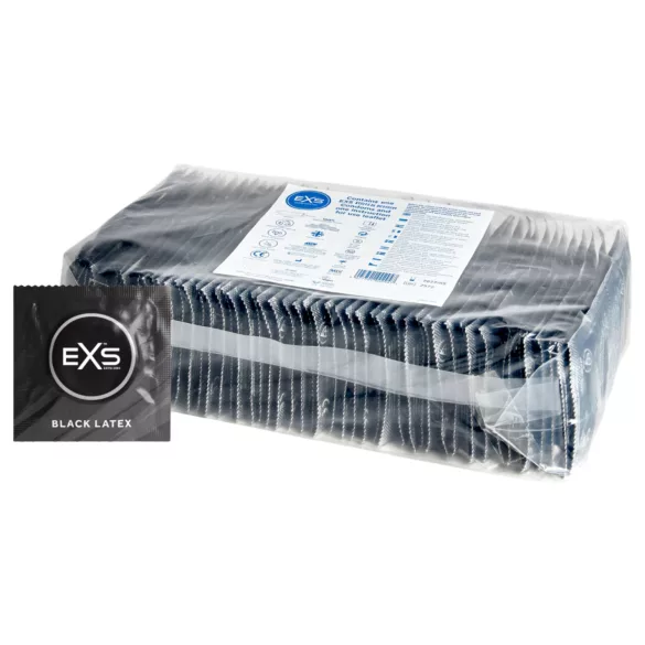 EXS Black - lateks kondoomid - must - 100 tk