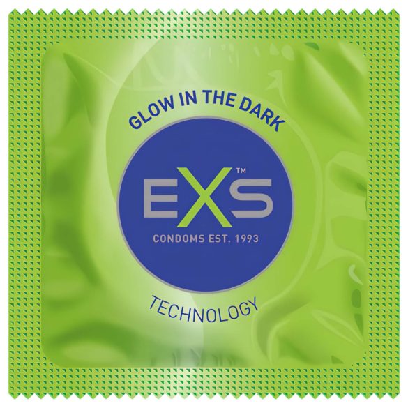 EXS Glow - helendavad kondoomid - 100 tk