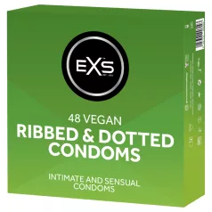 EXS Ribbed & Dotted - sooniline ja täpiline kondoom (48 tk)
