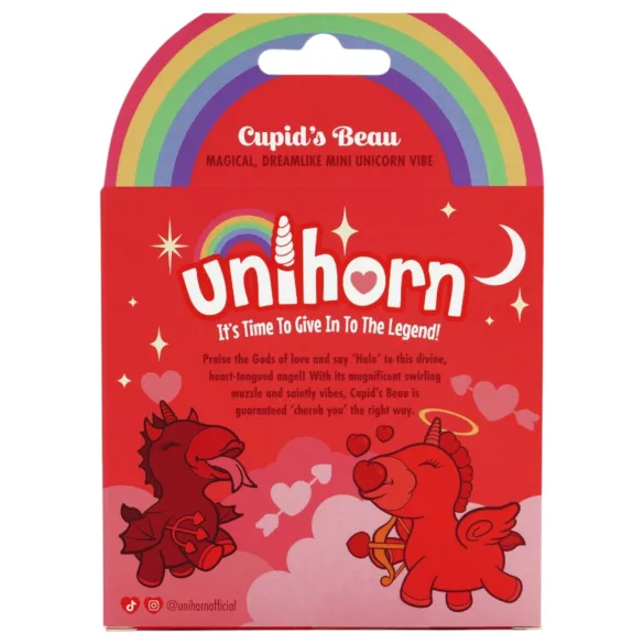 Unihorn Cupid's Beau - akuga kliitorivibraator - punane