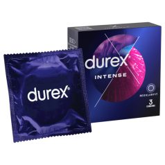 Durex Intense - sooniline ja täpiline kondoom - 3 tk