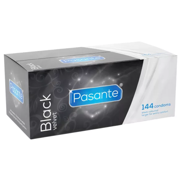 Pasante - latekskondoomid - mustad - 144 tk