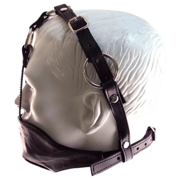 Rouge - nahast mask ja suupall - must