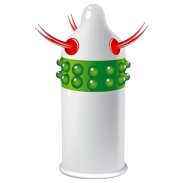 Egzo Uncle Bob - kondoom tüügaste ja kombitsatega - 1 tk