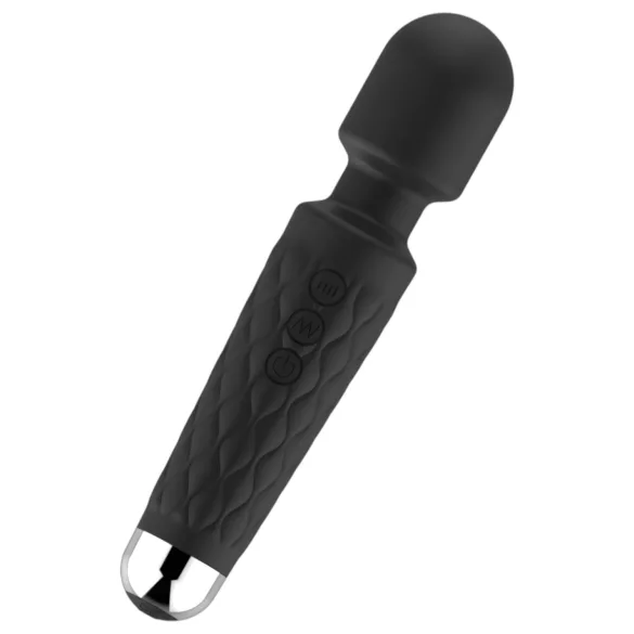 Lonely - seksivibraator massaažiga - 20 funktsiooni - must, laetav