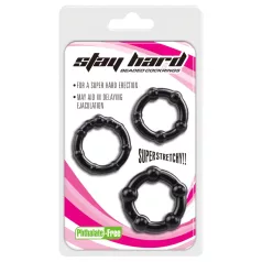 Lonely Stay Hard - peeniseringide komplekt - must - 3 tk