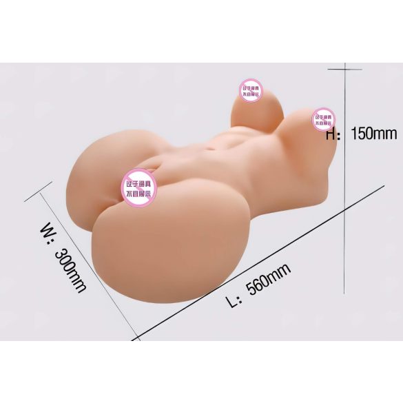 Lonely Fuck Me Silly - naise torso masturbaator - naturaalne