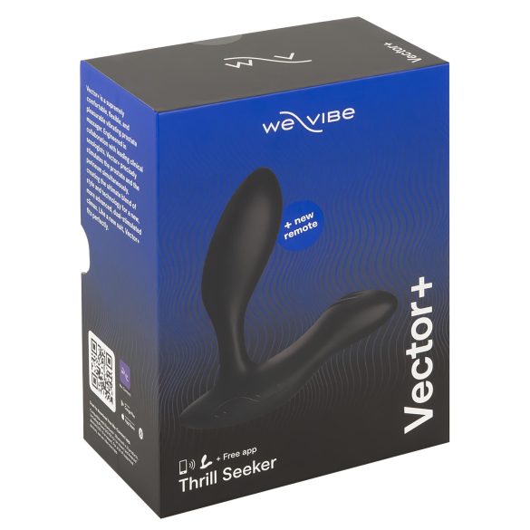 We-Vibe Vector+ - laetav, nutikas anaalvibraator (must)
