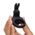 Happyrabbit Cock - akuga vibro peeniserõngas (must)