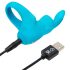 Happyrabbit Cock - laetav vibrring (sinine, USB-laetav)