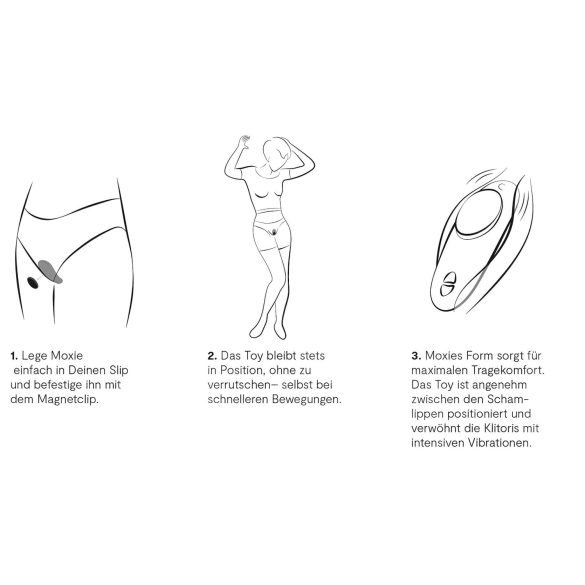 We-Vibe Moxie+ - kliitorivibraator juhtmevaba nutikas must