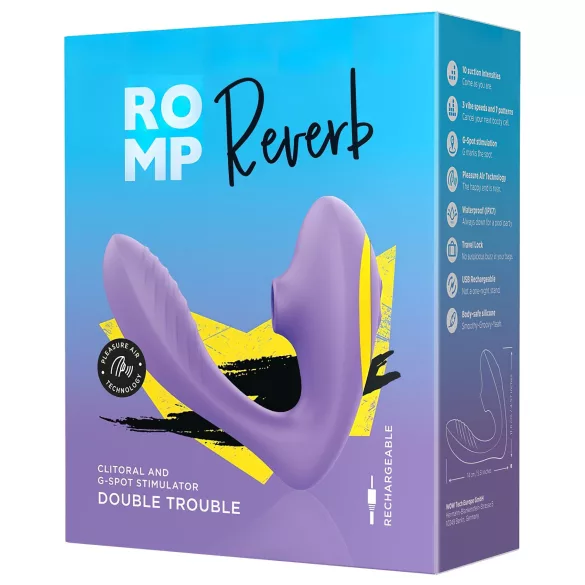 ROMP Reverb - õhulainete ja G-punkti vibraator - lilla
