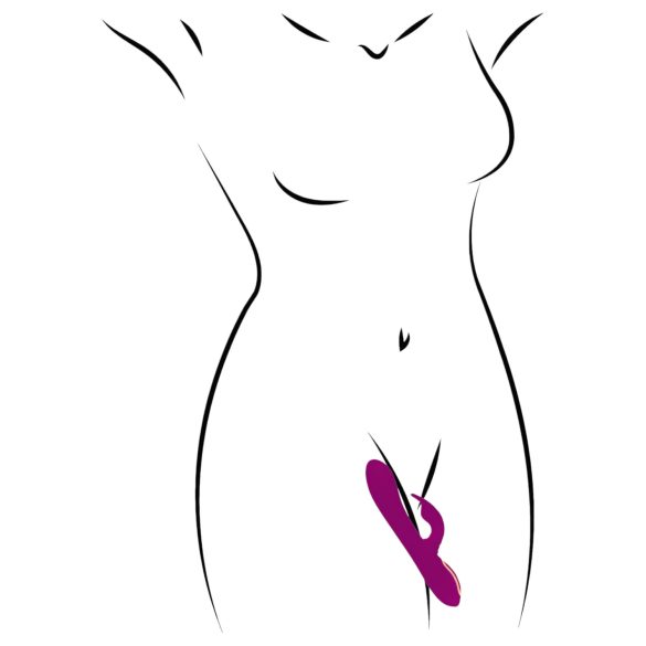 Javida - 3in1 pärlitega pöörlev vibraator - lilla