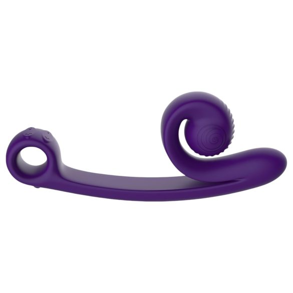 Snail Vibe Curve - 2in1 kliitorivibraator ja dildo - lilla