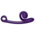 Snail Vibe Curve - 2in1 kliitorivibraator ja dildo - lilla