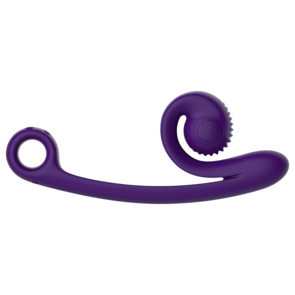 Snail Vibe Curve - 2in1 kliitorivibraator ja dildo - lilla