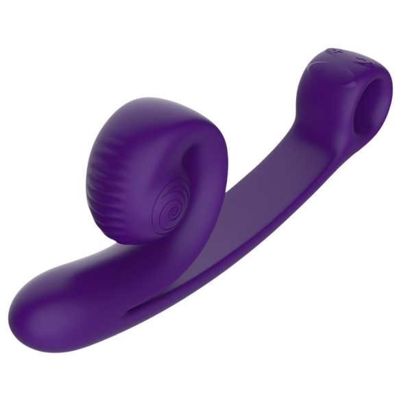 Snail Vibe Curve - 2in1 kliitorivibraator ja dildo - lilla
