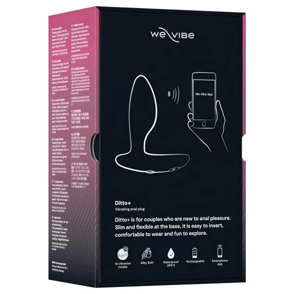We-Vibe Ditto+ - nutikas akuga anaalseks vibraator - must