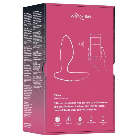 We-Vibe Ditto+ - nutikas, akuga anaaldildo (roosa)