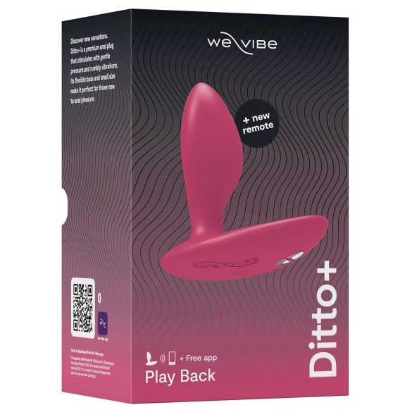 We-Vibe Ditto+ - nutikas, akuga anaaldildo (roosa)