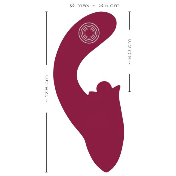Javida - 3in1 keelevibraator - punane