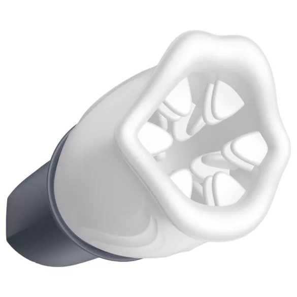 LUX Active First Class - automaatne masturbaator pöörleva peaga - valge-hall