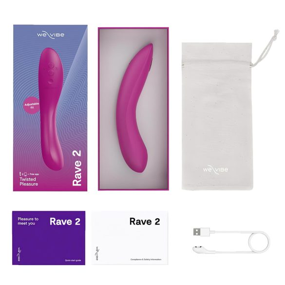 We-Vibe Rave 2 - G-punkti vibraator - laaditav - roosa