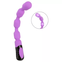 You2Toys - G- ja P-punkti vibreeriv dildo pärlitega lilla
