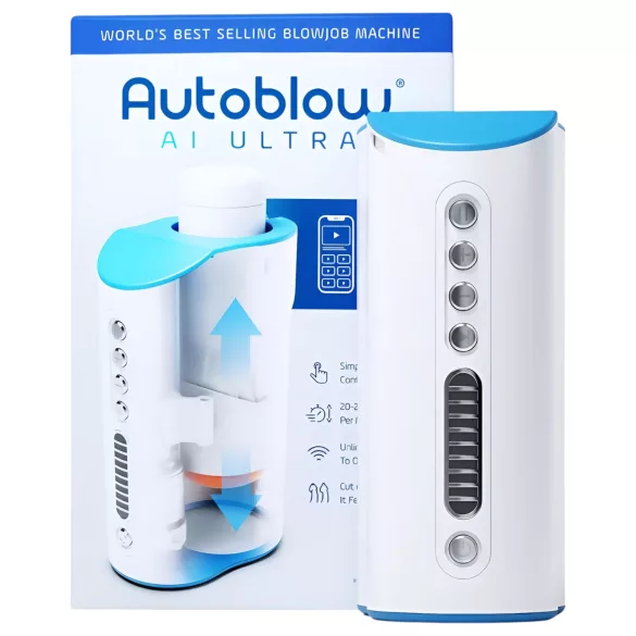 Autoblow A.I. Ultra - suuseks-masturbaator - elektriline - valge