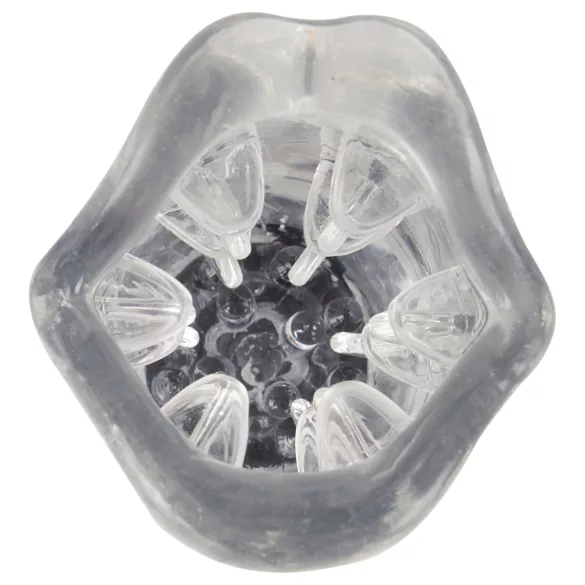 Stroker - vibreeriv pöörlev masturbaator - läbipaistev