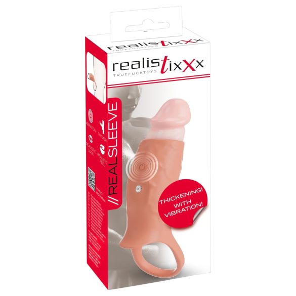 Realistixxx - avatud, vibratsiooniga peenisetupp (naturaalne)