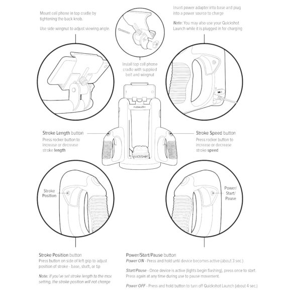 Fleshlight Quickshot Launch - masturbaatori adapter - must